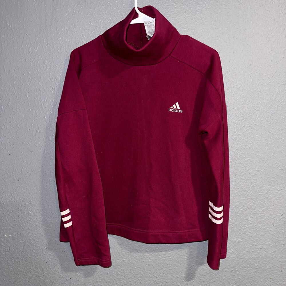 Adidas Cowl Neck Pink Sweater